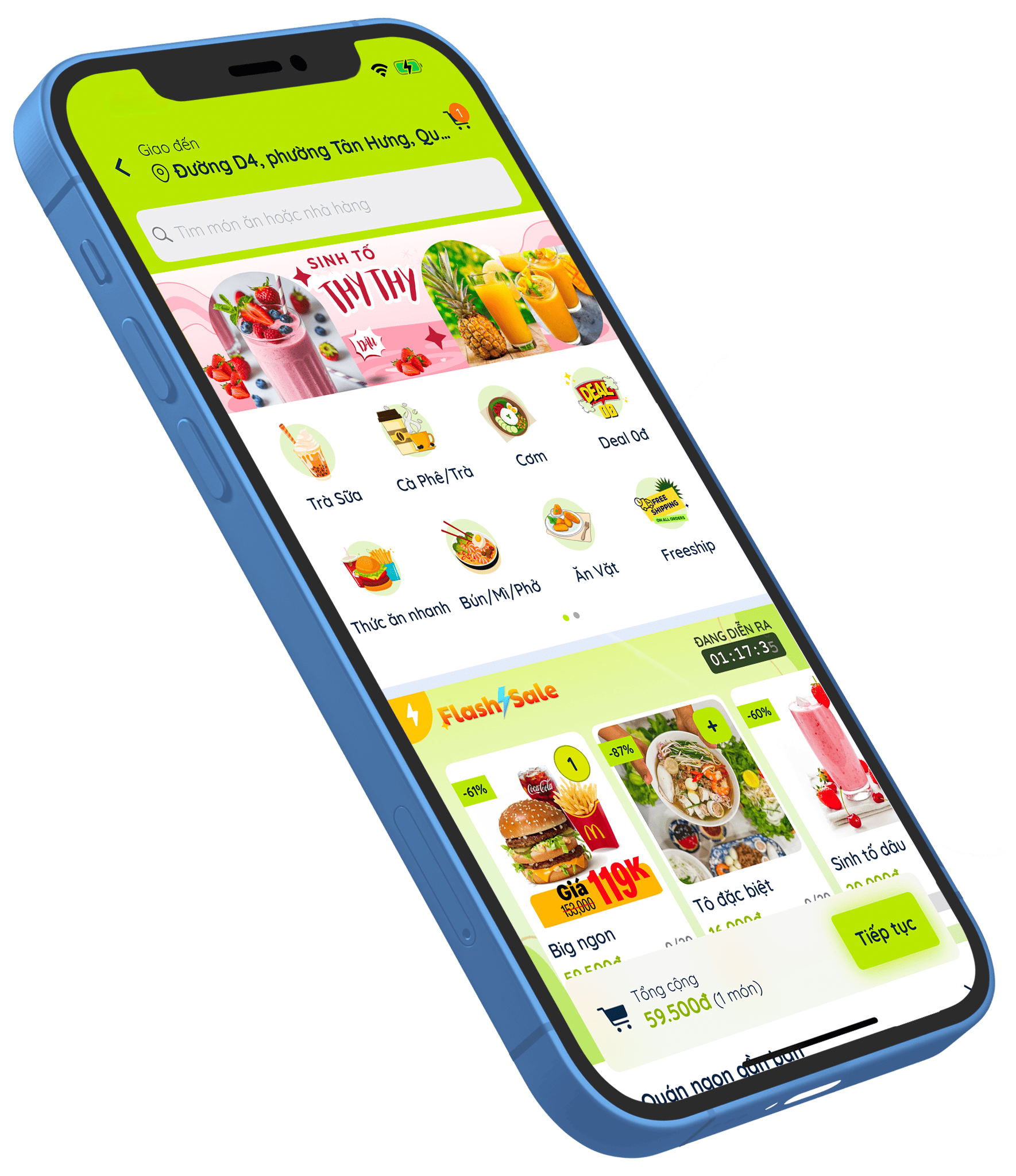 Zodi App - Màn hình chính